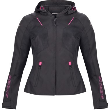 Blus�o BERING Lady WING Preto/Rosa