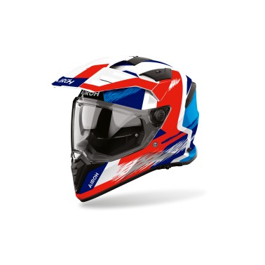 Capacete AIROH BADX-X AIRSPEED Azul/Vermelho
