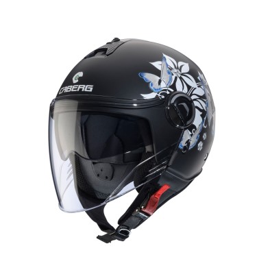 Capacete RIVIERA V4X MIA Preto/Branco/Cinza Capacete RIVIERA V4X MIA Preto/Branco/Cinza