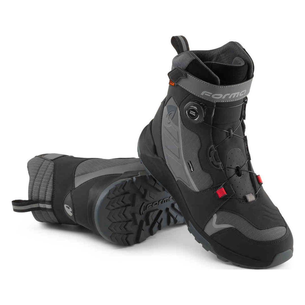 Bota Touring FORMA ADV KITE DRY Preto/Cinza - FORU41W9990 - Caismotor